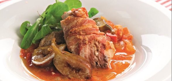 Куриное фрикассе с Пьяным инжиром