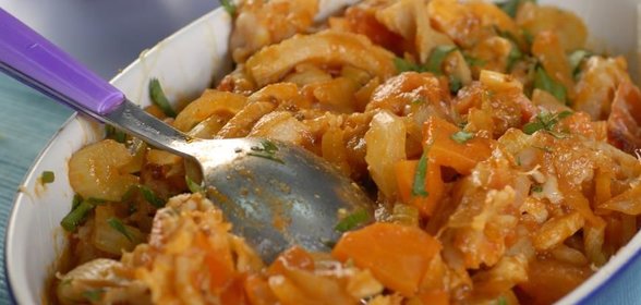 Французская запеканка из говяжьего рубца