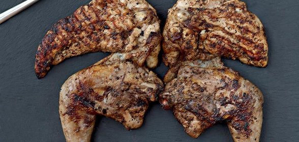 Цесарка на гриле в креольском стиле