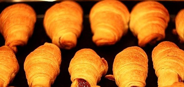 Круассаны со сгущенкой