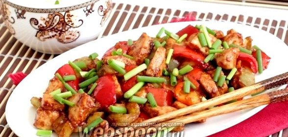 Курица в соусе Хойсин