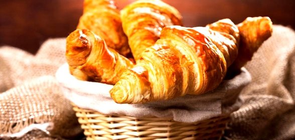 Круассаны с ветчиной и сыром