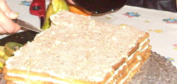 Торт из печенья