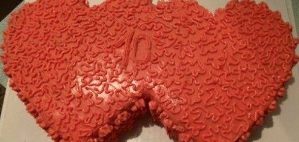 Торт Два сердца