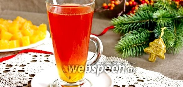 Чай из клюквы с апельсином и гвоздикой