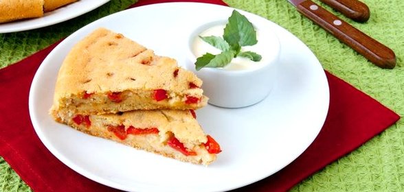 Имбирный пирог с овощами