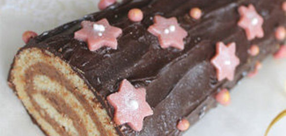 Торт-полено Рождественская сказка