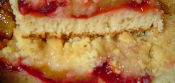 Кухен со сливами-Pflaumenstreuselkuchen