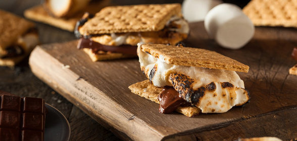 Печенье с зефиром и шоколадом