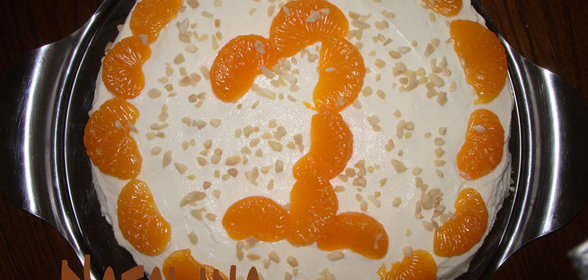 Торт с мандаринами