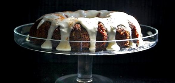 Морковно-ананасовый пирог с глазурью