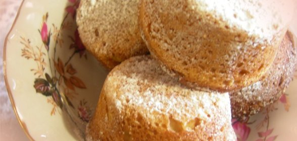 Кексы на сметане с шоколадной начинкой