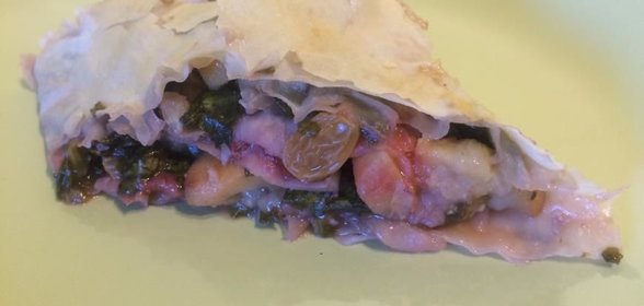 Щавелево-клубничный штрудель с фило