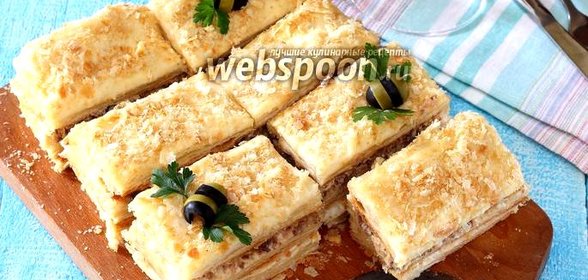 Закусочный торт наполеон