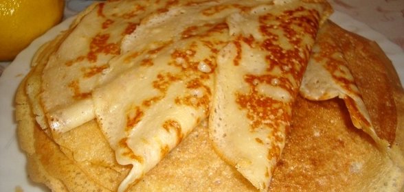 Блины на кефире заварные