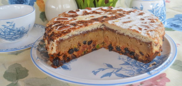 Английский кекс Симнель в мультиварке