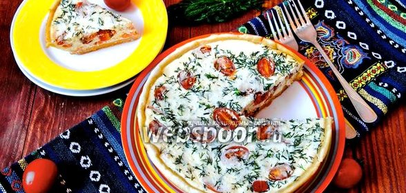 Заливной пирог с кижучем в мультиварке