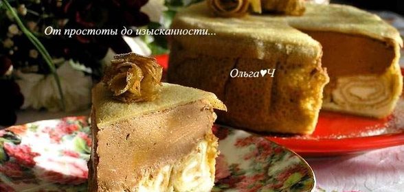Блинный торт Лимонно-шоколадный блюз