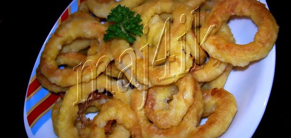 Кольца кальмаров в кляре