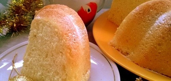 Ванильный бисквит на кипятке