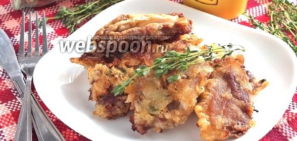 Свинина в темпурном кляре с тимьяном