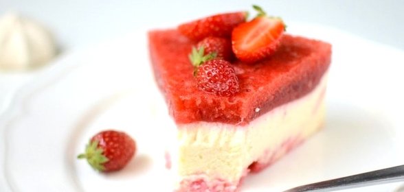 Клубничный чизкейк