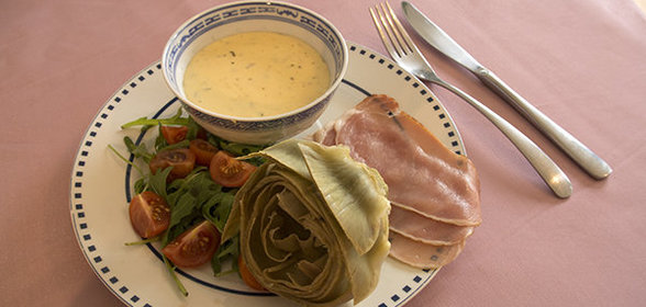 Отварные артишоки с Итальянским сливочным соусом