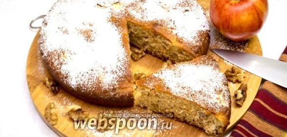 Медовый яблочно-ореховый пирог