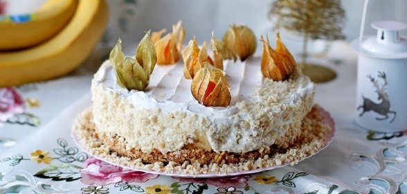 Торт с бананом и сливочным кремом