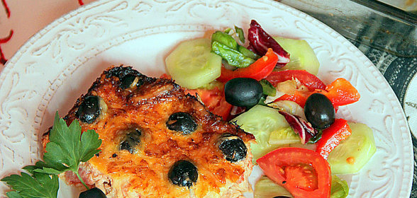 Клафути из тунца и помидор с маслинами (ДУЭЛЬ)