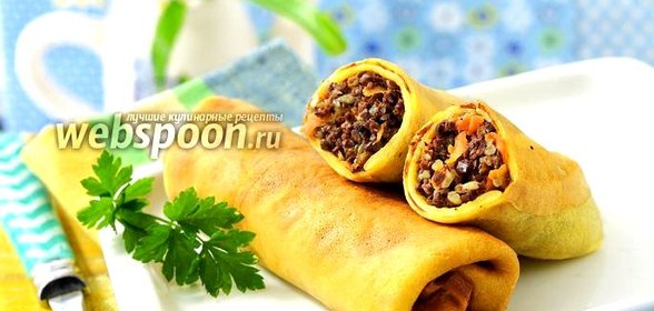 Блины с начинкой из лёгкого