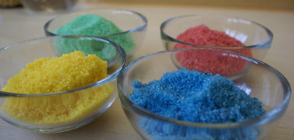 Цветной сахар :S