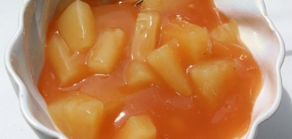 Кисло-сладкий соус с ананасами