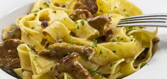 Феттуччине с лисичками