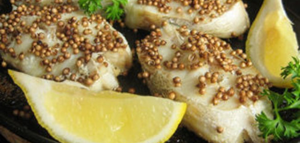 Треска с кориандром