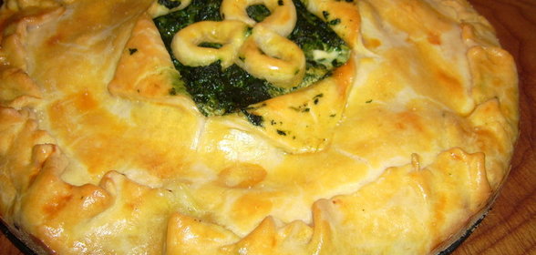 Солёный торт с творческой начинкой