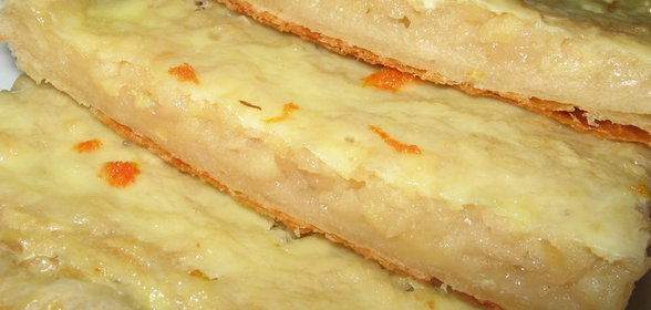 Пирог яблочный со сметанной заливкой