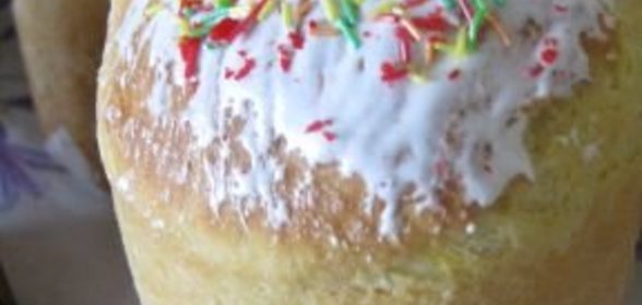 Кулич Пасхальный с творогом