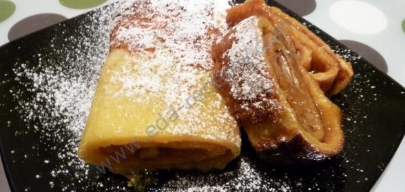 Апельсиновый рулет с повидлом