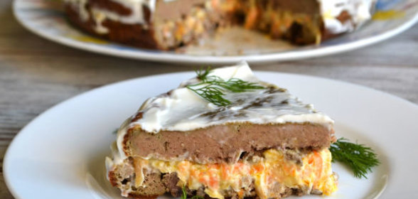 Печеночный торт для мужчин