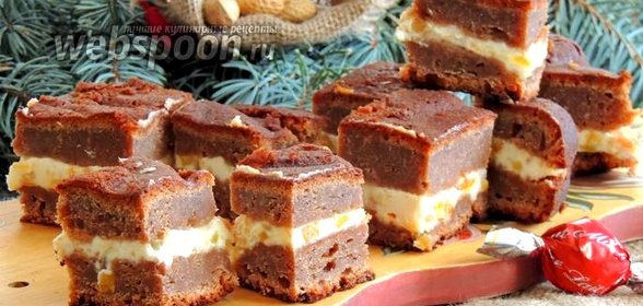 Лебкухен с горчичными фруктами