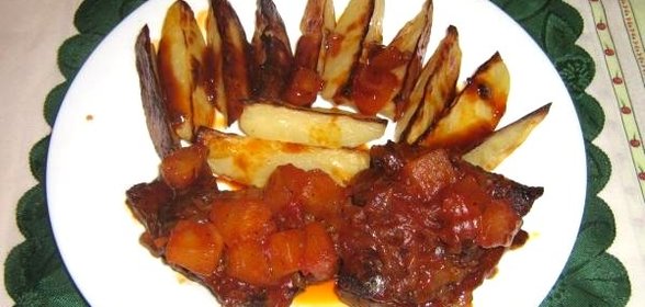 Говядина в кисло-сладком соусе