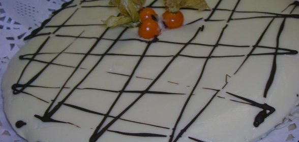 Трюфельный пирог из белого шоколада и творога