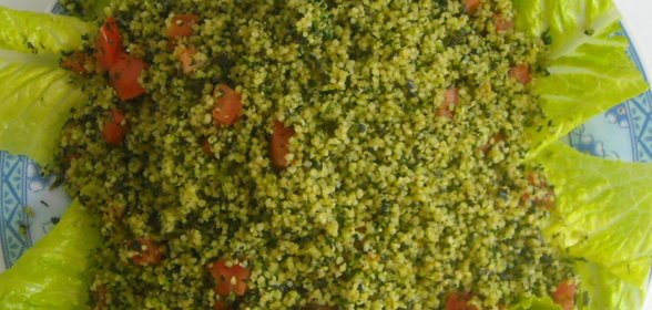 таббулех (салат из кус-куса с травами)