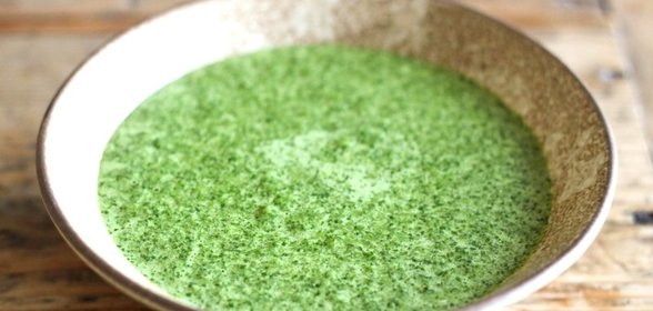 Редька с соусом из кинзы