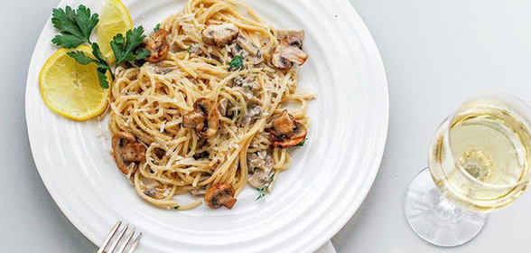 Сливочная паста c грибами