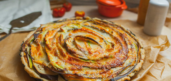 Пирог Овощная роза