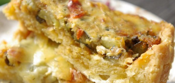 Пирог с луком пореем (вариант)