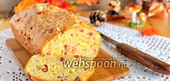 Сырный хлеб с ветчиной