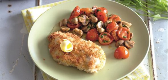 Курица в панировке с медовым маслом